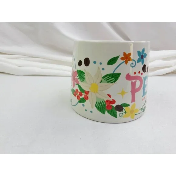 Starbucks Peru 20 Anos (Years) White Floral Llama 14 Oz Coffee Mug Cup NWT  is available for purchase on au PAY Market - Imported Goods Online Store  Co.Ltd. | au PAY Market -